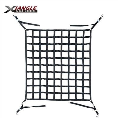 Heavy Duty Cargo Nets For Pickup Trucks With Cam Buckles  S-Hooks(63'' X 71'' )